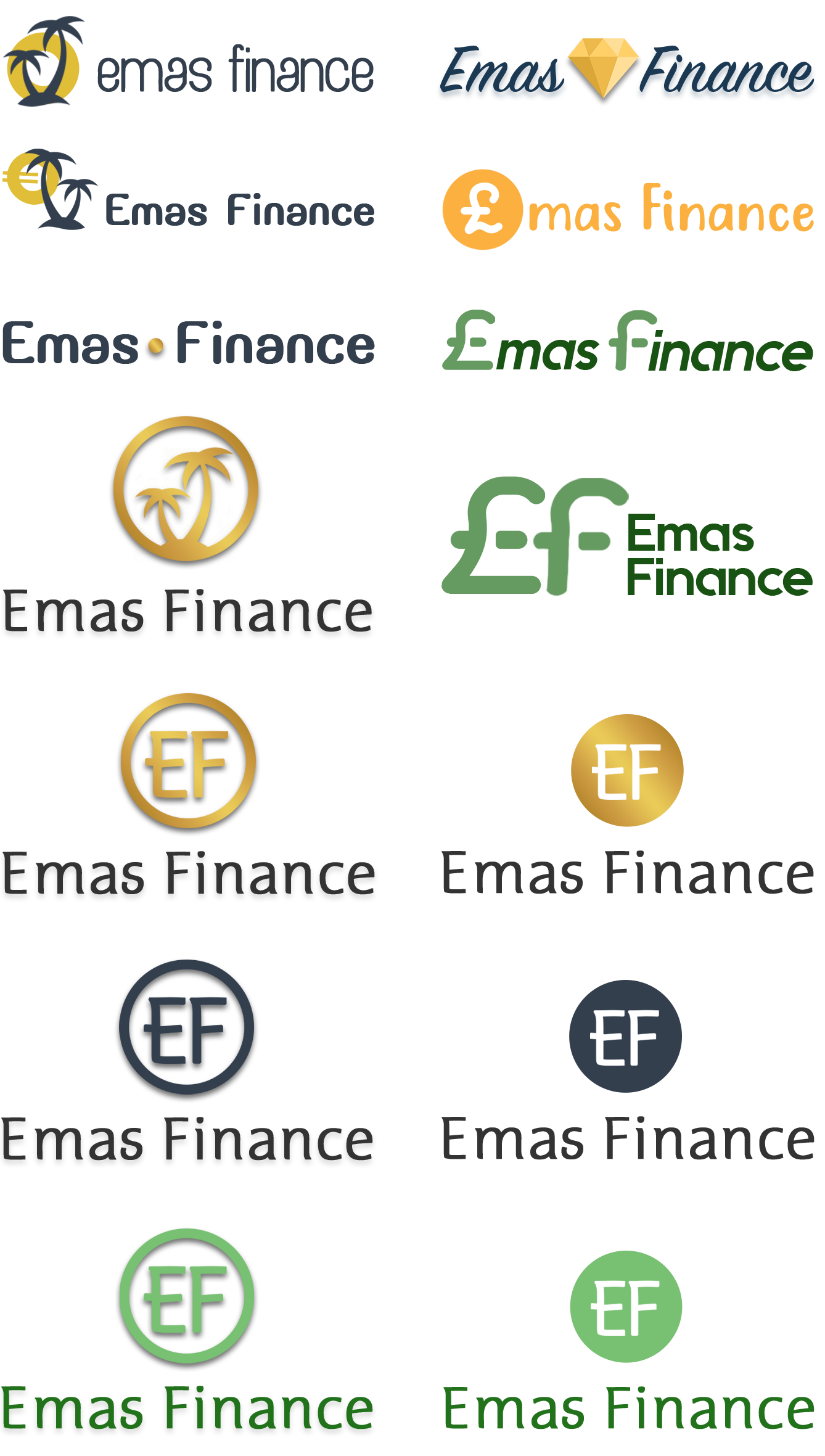 Emas Finance - logo concepten
