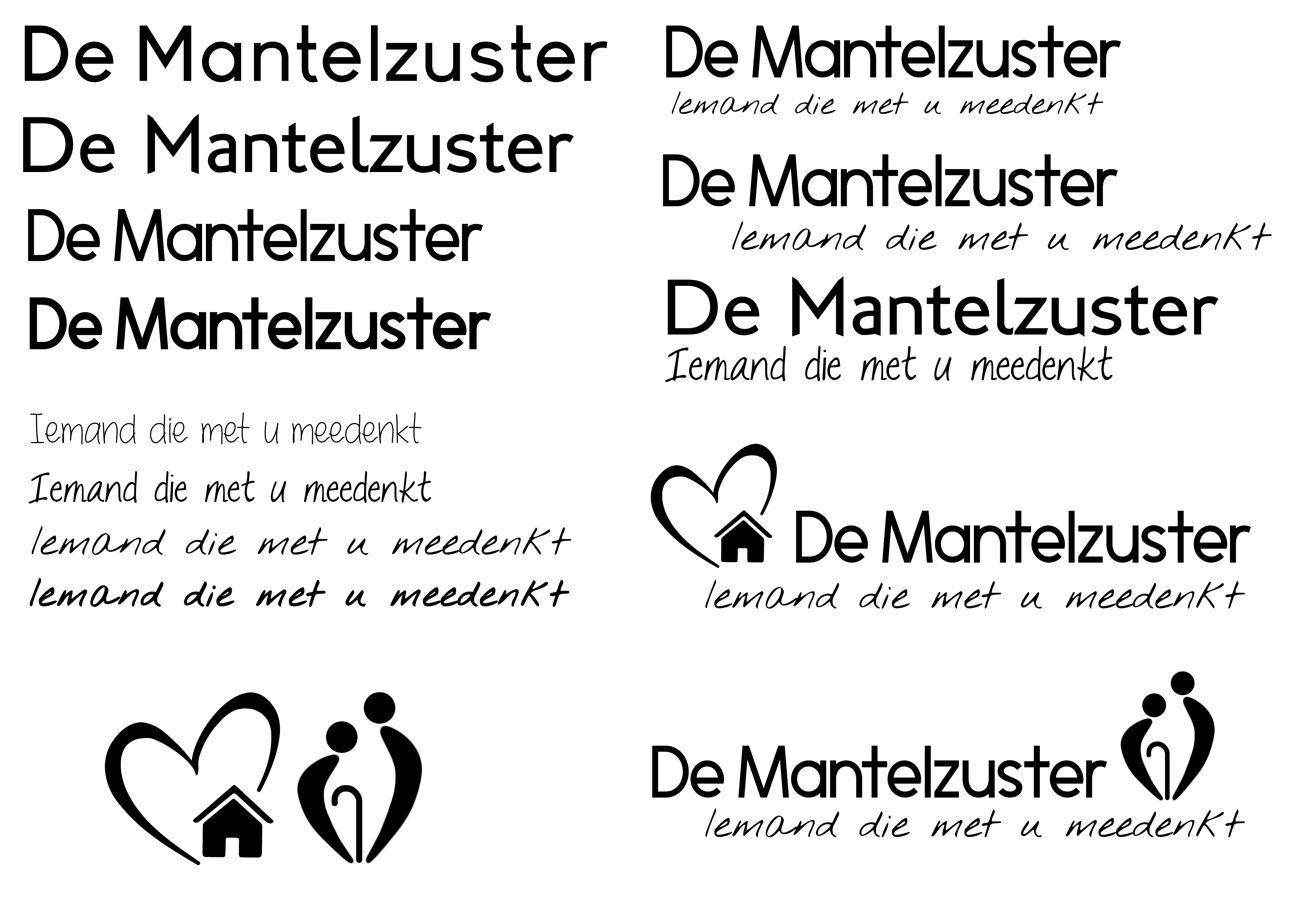 De Mantelzuster - branding logo concepts