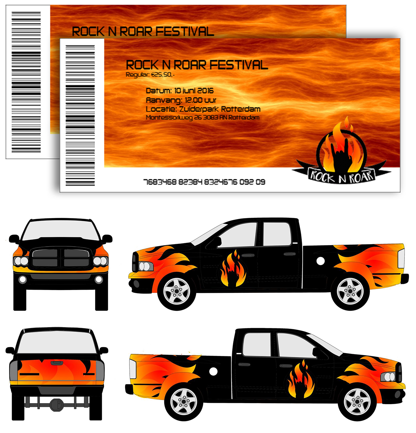 Rock 'n Roar - branding concepts