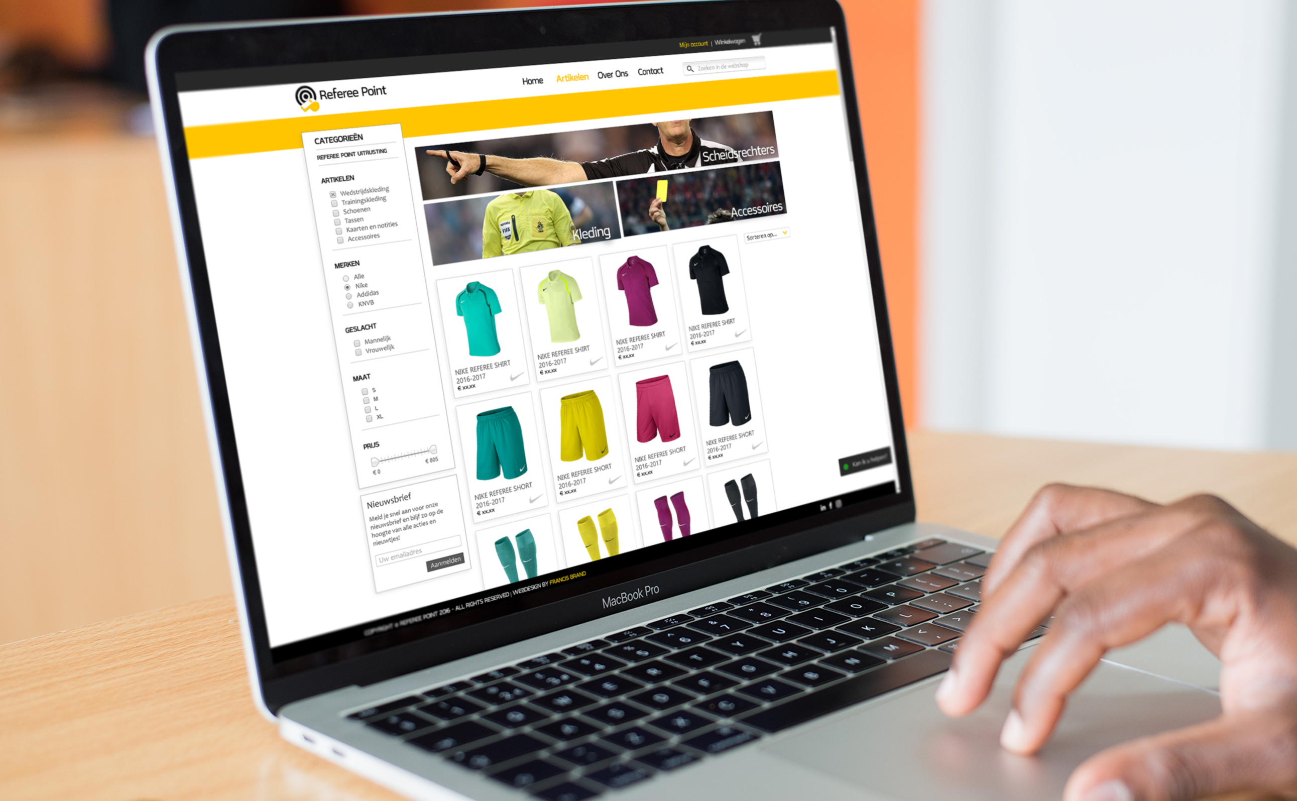 Refereepoint - webshop
