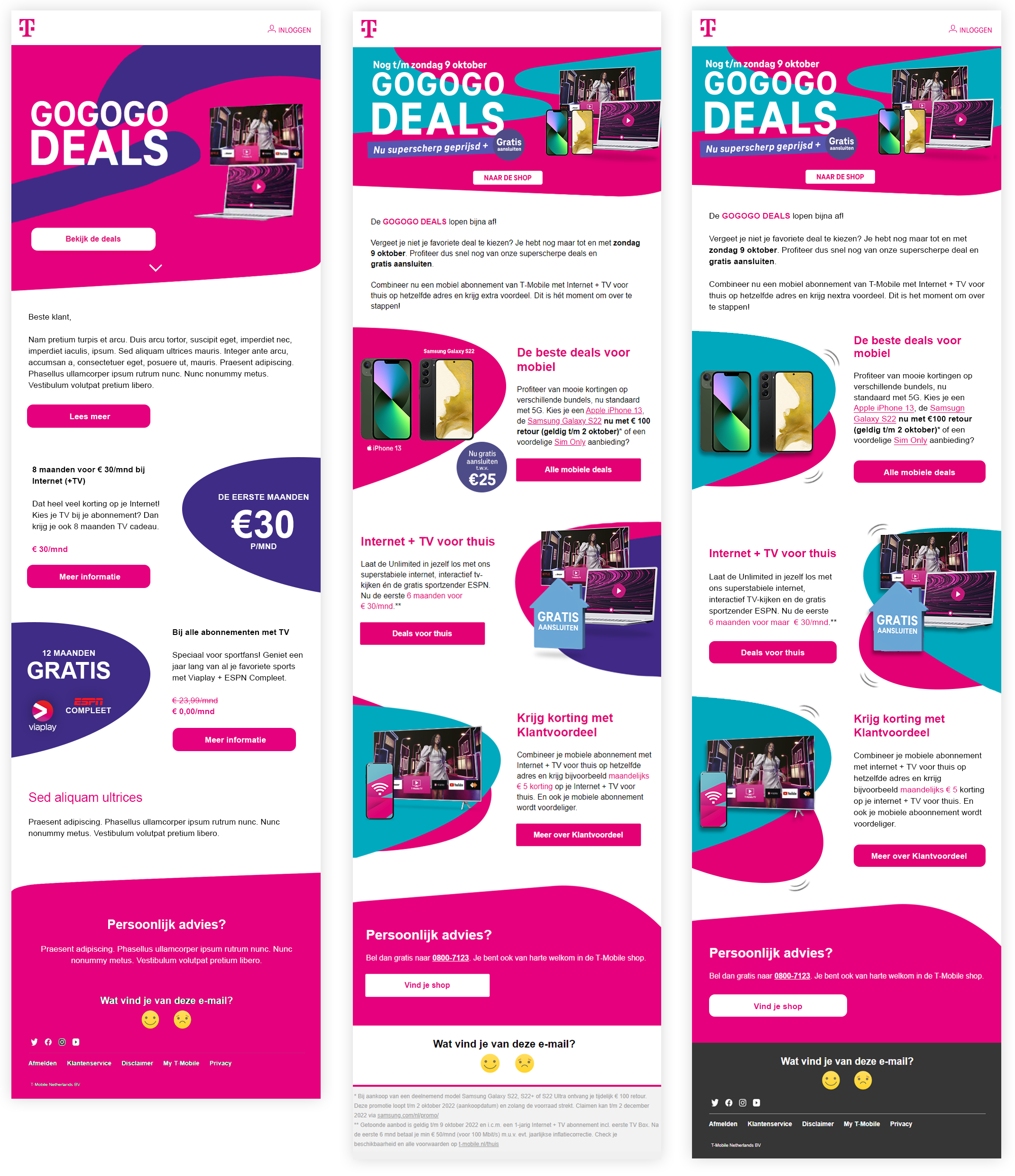 T-Mobile - GOGOGO Deals concepten